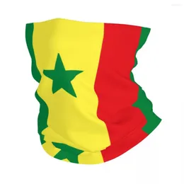 Szaliki Flaga Senegal Bandana Cover Necka nadrukowana maska ​​szalik ciepłe bal