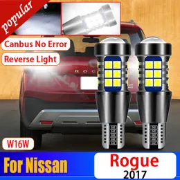 Новый 2PCS CAR CANBUS ERROR FREE 921 Светодиодные обратные огни W16W T15 Backup Backbs Super Bright для Nissan Rogue 2017