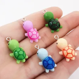 Чары милые маленькие черепаховые смолы с ожерельем для ожерелья для кулон