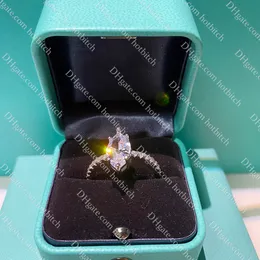 semplici fedi nuziali in argento per donna anello di diamanti di design anello di fidanzamento di lusso regalo di gioielli di alta qualità