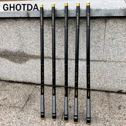 Boat Fishing Rods GDA Telescopic Carbon Fiber Stream Rod Superhard Hand 36M 45M 54M 63M 72M 230613