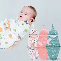 Śpiwory Baby Swaddle Color Cap Wrap Bag Nowonarodzone Bawełniane Kopelce Sleep Infant na R230614