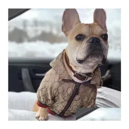 犬のアパレルラグジュアリーペットコートデザイナー秋の冬のウォームドッグ服服ジャケットチワワブルドッグビチョンシュナウザー子犬キティアウトウィアdhrui