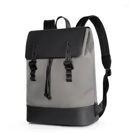 Ryggsäck modemän minimalistisk skolväska för pojkar trendiga design resor ryggsäckar stora kapacitet vattentäta bokväskor