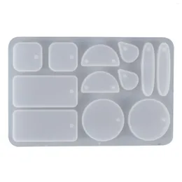 Bakeware Tools örhängen Dangler Casting Silicone Mold Diy Crafts Jewelry Pendant Making Crystal Epoxy Harts Mold Mold Mold