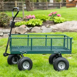 Cestini portaoggetti 700lb capacità carrello da giardino in rete trainabile Shopping portatile 230613