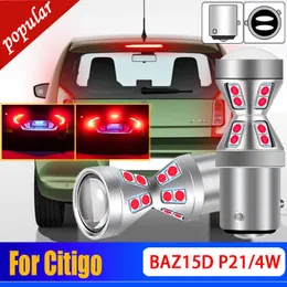 New 2X Canbus P21/4W 566 LED Tail Stop Brake Light Bulb BAZ15d 21/4W Lamp For Skoda Citigo 1.0 1.0CNG 2011 2012 2013 2014 2015 2016