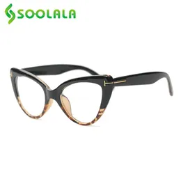 Soolala Cat Eye Anti Blue Light Reading okulary Kobiety na receptę okularów komputerowych Ramka czytnik 0 5 do 4 0 220705485835286i