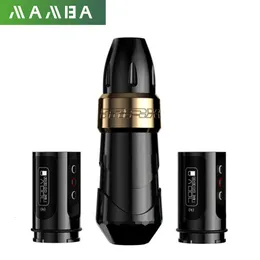 آلة الوشم Mamba FK Max Tattoo Machine Cartridge Pen Wireless Batter Pen Pen مع بطاريتين قابلتين للشحن لفنانين الوشم 230613