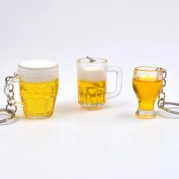 Chaveiros KADRUFI Engraçado Simulação Caneca de Cerveja Copo Chaveiro Para Homens Mulheres Casal Chave Cadeia Bolsa Pingente 2023 Moda Moda Fecho De Bolso