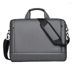 Портфели мужская сумка для плеча бизнес -компьютер оксфордский портфель ткани 15,6 "