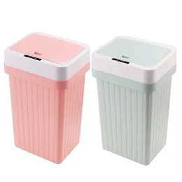 Caixotes do lixo 12L Smart Sensor Lixeira Matic Dustbin Abs Touchless Lixeira Caixote do lixo Drop Delivery Home Garden Organização de arrumadeira Househ Dhtmb