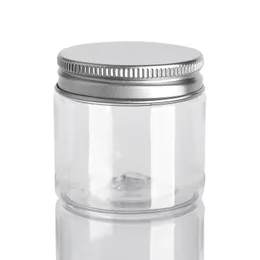 30 40 50 60 80ml Plastic Jars Transparent PET Storage Cans Boxes Round Bottle with Plastic/Aluminum Lids Xbxgk