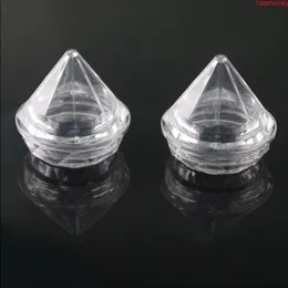 高品質5gクリアダイヤモンド型クリームジャー空のポータブルトラベル化粧品ボトル卸売lx1286シッピングodwcj