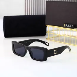 Модель -дизайнерские солнцезащитные очки классические очки Goggle Outdoor Beach Sun Glasses для мужчины Женщина. Дополнительная треугольная подпись маленькая рама на открытом воздухе