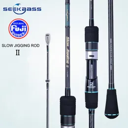 Båtfiskespöar sökerbass Japan Fuji guider rullstol långsam jigging stång 6 "3 jig vikt 60-400g snurrning/gjutning båtstång lamatvatten fiskespö 230614