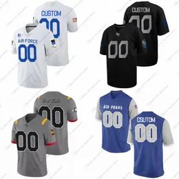 Camisas personalizadas de futebol americano universitário NCAA Falcons Johnson Roberts Fattah Michel Alexander Carey Cormier Engel Harris Hughes Jefferson Kinamon Parker Roznos