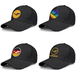 Lufthansa Airline Symbol Logo Mens and Womens Justerable Trucker Cap Design Sports Team Stylish Baseballhats German Flag Logo Gay 304U