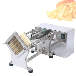 Automatisk potatischips skiva Elektriska pommes frites Cutter Morot Grönsaksrecellmaskin