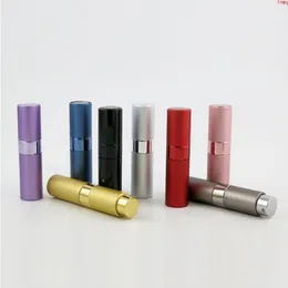 200 x Top Quality 8ML Travel Portable Replaceable Empty Metal Atomizer Perfume Bottle Aluminum Spray Parfume Containershigh qty Umwnk