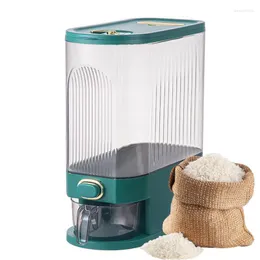 Storage Bottles Rice Container Cereal Dispenser With Measuring Cup Barrel Grain Time Pointer Sealed Food