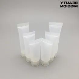 100pcs 5 ml / 10 ml / 15 ml petit échantillon emballage Contanier vide en plastique Lotion cosmétique émulsion crème Tubes souples avec bouchons à vis Gemcl