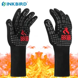 Fırın Mitts Inkbird Barbekü Eldivenleri Isıya Dayanıklı Potholder ve Mutfak Eldiven Silikon Yalıtımlı Izgara Mitts Fırın Mit 230613