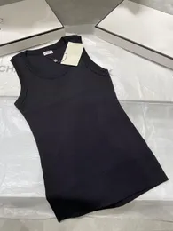 Top Tank Top Anagram Zwykła designerka T Shirt Kobiet haftowe dzianiny dla kobiet sportowych joga top prosta kamizelka przycięta bawełniana koszulka camis