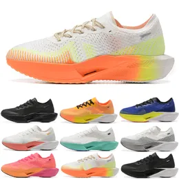 Top Fly Next% 3 Marathon Running Shoes New 3.0 3s Designer Trainers Sail Orange Hyper Pink Prototype Triple Black Outdoor Men Women Women Tennis