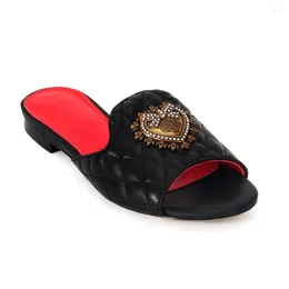Slippers Low-priced Italian Flat Luxury Sandals 2023 Grand Brand Women's Shoes Summer Fashion Style Plus Size 44