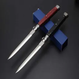 Coltello Qualità Italiano C81 Campeggio AB Mafia Pieghevole Buono Stiletto Tattico Orizzontale 440C Lama Pollici Auto Sopravvivenza Coltelli da caccia 245H