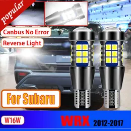 Nya 2st -billampor T15 CanBus Error Free 921 LED Reverse Light W16W Backuplökor för Subaru WRX 2014 2015 2016 2017