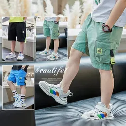 Shorts EACHIN Boys Summer Loose Pants Teenage Trouser Casual Cargo Short Children's Elastic Waist Cotton 230614