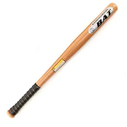 Andra sportvaror 2025in Solid Wood Baseball Bat Professional Hardwood Baseball Stick Outdoor Sports Fitness Equipment Home Defense 230613