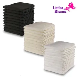 Clitm Diapers 10pcs إدراج قابلة للاستخدام قابلة للغسل لبطانات معززات الجيب من القماش حفاضات صغيرة من الخيزران