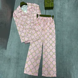 Lyxis Silk Sleepwear Satin Pyjamas Set Ladies Design Loose Casual Long Sleeve Home Clothing Ladies Nightwear