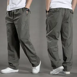 Mens Pants Cargo Summer Spring Cotton In Large Size 5XL 6XL Elastic Casual 3XL Climbing Jogger Autumn Work Wear Trousers 230614