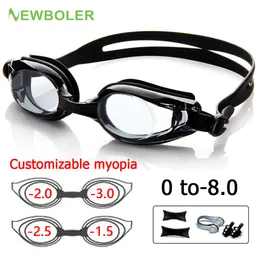 gözlük yüzme gözlük miyopi profesyonel anti-fog uv yüzme gözlükleri erkek kadın silikon diyopterler yüzmek spor gözlükleri özelleştirilebilir 230613