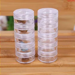 Wholesale 3000pcs/lot 5g Small Round sample Cream Bottle Mini plastic container for nail artshipping Egfwx