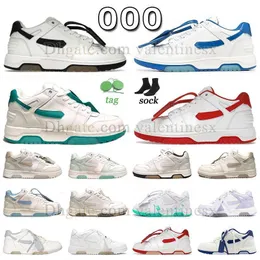 2023 Designer Casual Shoes Out Off Office Platform Leather Vintage White Blue Red Green Light Blue Black Yellow Scarpe Flat Loafers Mens Womens Sneaker Trainers