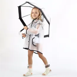 Celveroso 키즈 투명도 방수 레인 코트 폴리 에스테르 소년 옷 패션 레인 코트 어린이 아기 소녀 재킷 코트 레인츠 22347