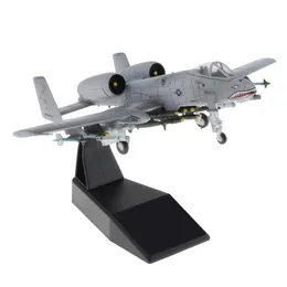 Aircraft Modle 1 100 A -10 Atak Plane Fighter Attack Plame Model - Metal Mini Wojskowe samoloty ze stojakiem 230613