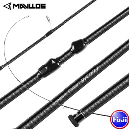 Båtfiskestavar Mavllos Plume Ul Fishing Rod Fuji Ring Spinning Rods 2 Section Solid Tip Ultralight 40t 4-Cross Carbon L.W. 0,6-8G UL Lure Rod 230614