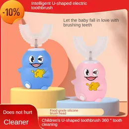 New New Sonic Electric Child Toothbrush 2-12 Years Silicone Children's 360 Automatic USB Rechargeable Smart Kids U-shape Toothbrush