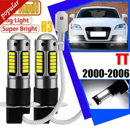 Nowy lampa samochodowa 2x H3 Canbus Brak błędu LED Front Reflight FOG Sygnał żarówki dla Audi TT Quattro 2000 2001 2002 2003 2004 2005 2006