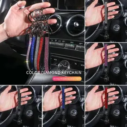 Schlüsselanhänger 1 stücke Luxus Keychain Lanyard Kristall Strass Handy Halsband Schlüsselhalter Bling Auto Zubehör Für Frau Whole210I