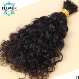 Hair Bulks Loose Wave Hair Bulk For Women Wet and Wavy Human Hair Bulk For Braiding No Weft Braids Extensions Bundles 123PcsLot 230613