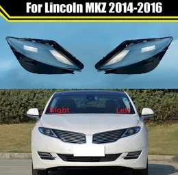 För Lincoln MKZ 2014 2015 2016 Bilens strålkastare Täck Strålkastare Skal Glashuvudljusfodral Byt ut transparent lampskärm