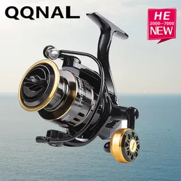 BAITCASTING REELS QQNAL All Metal Fishing Reel Metal Treatment Spinning Saltwater Freshwater Accessories 230613