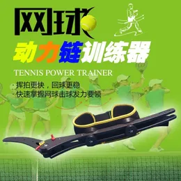 Conjuntos de Badminton Tênis Power Chain Trainer Twist Twisting Batting Exerciser Whiplash Swinger Acessórios de Treinamento 230613